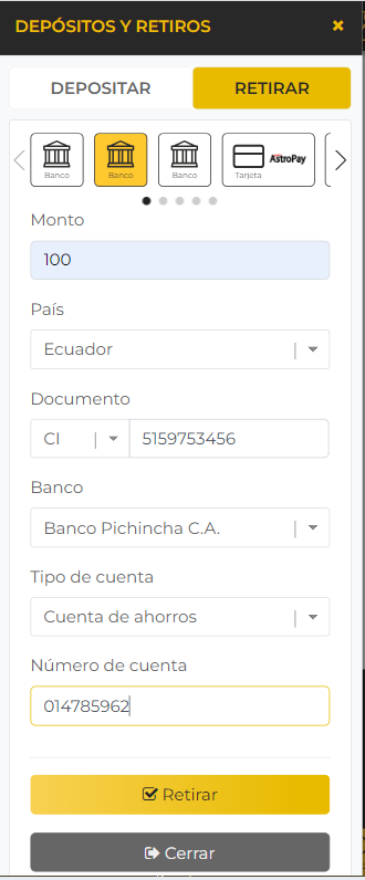Qué necesitas para hacer tu retiro en casino online
