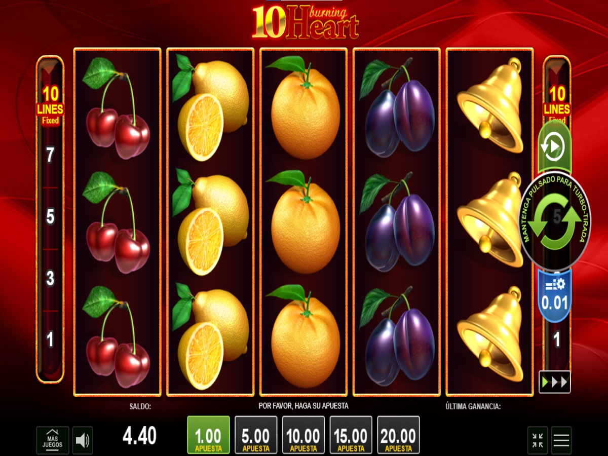10 burning heart: el tragamonedas de la semana en MiCasino.com