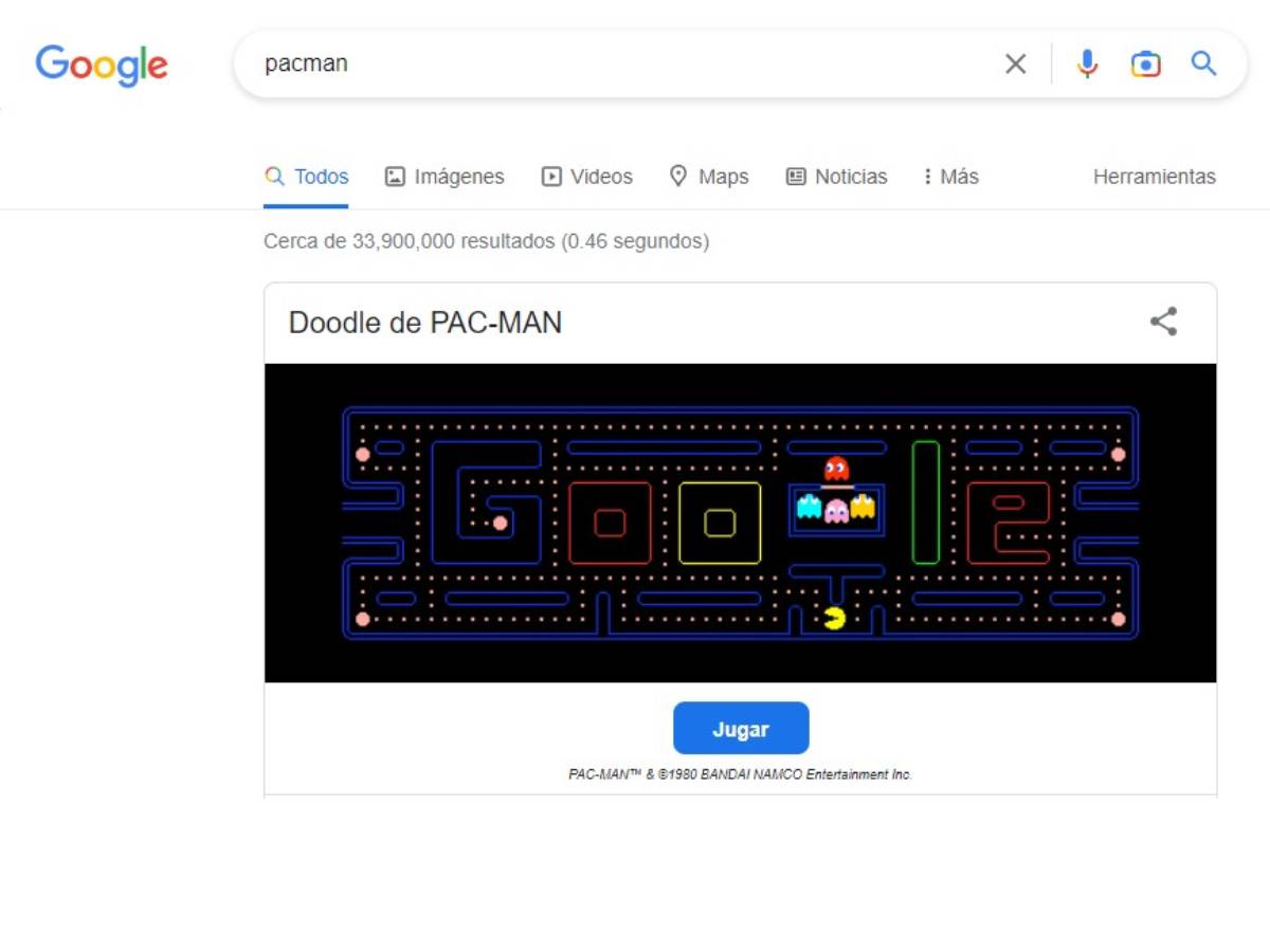 Pac Man Google Pac Man Google