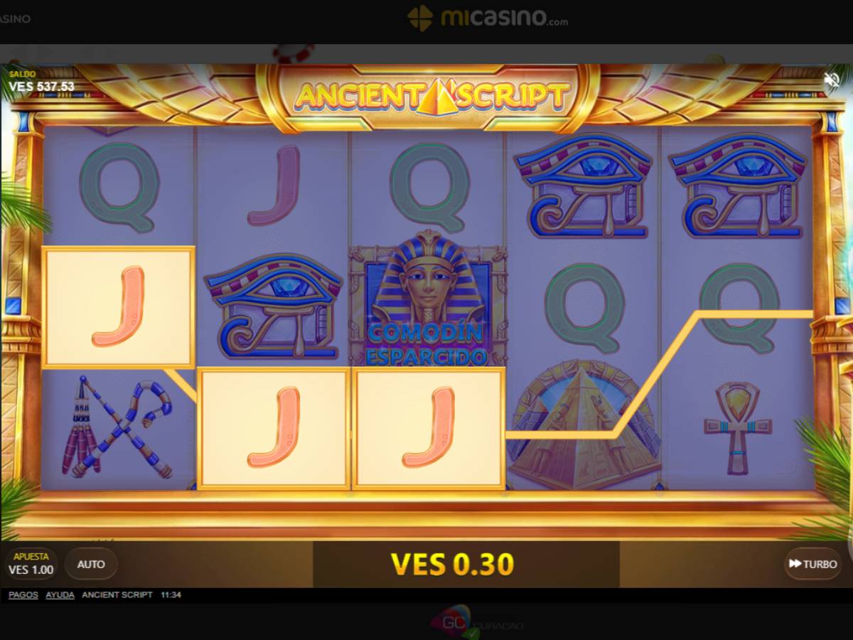 Slots de la semana Las mejores tragamonedas para divertirte sin salir de casa Ancient Script Mi Casino
