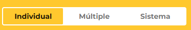 Apuestas Individual, Múltiple, sistema