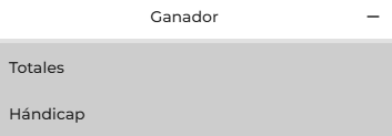 Apusteas Ganador, Total y Hándicap