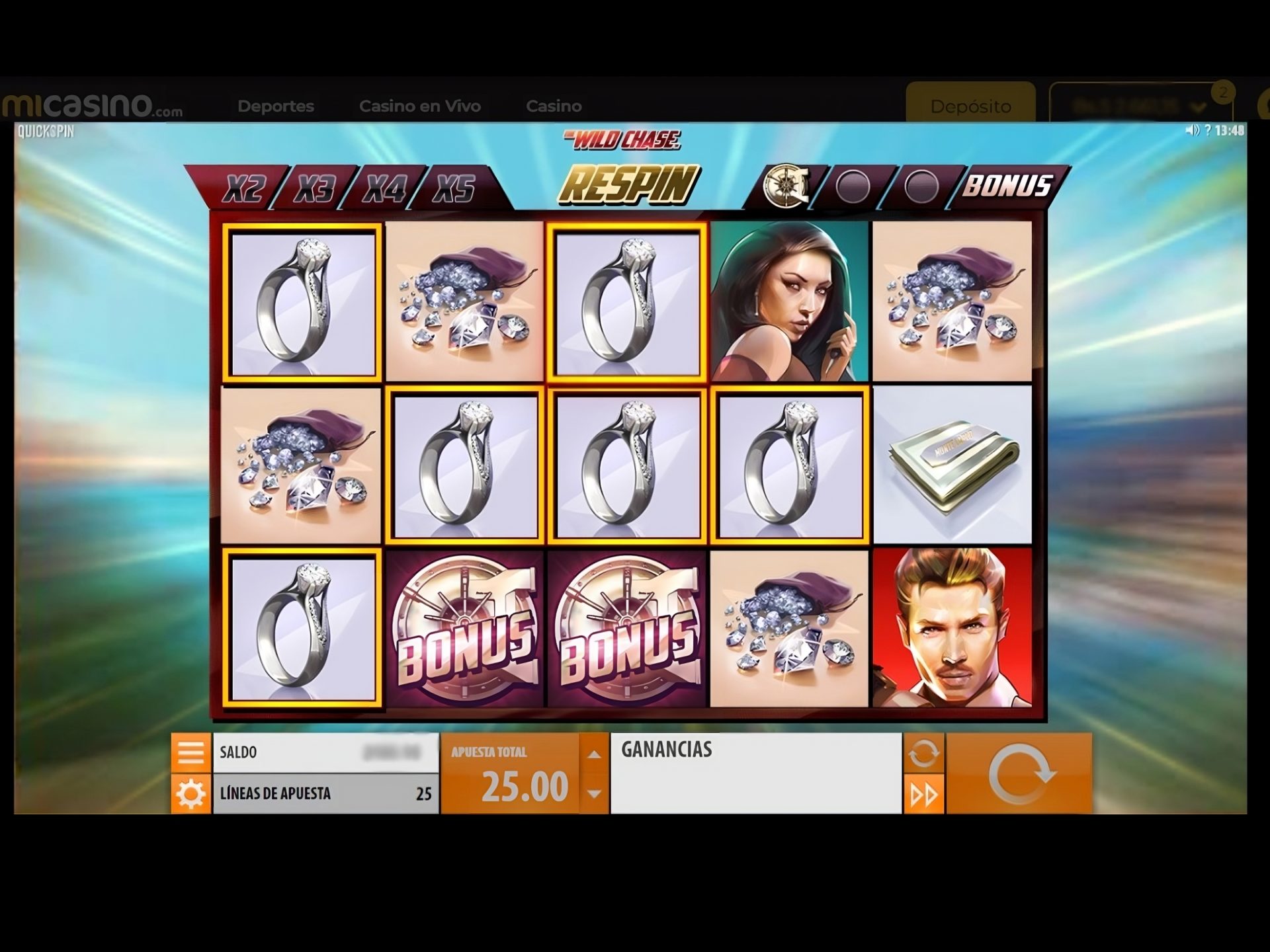 Bonus slot Wild Chase MiCasino