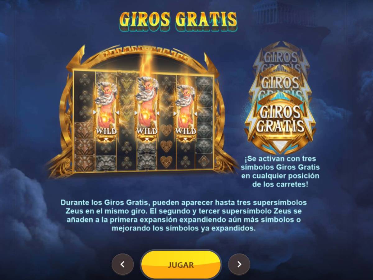 Zeus Lightning: gana y juega gratis con nuestro tragamonedas MiCasino