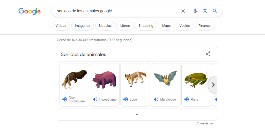 sonidos de los animales google sonidos de los animales google