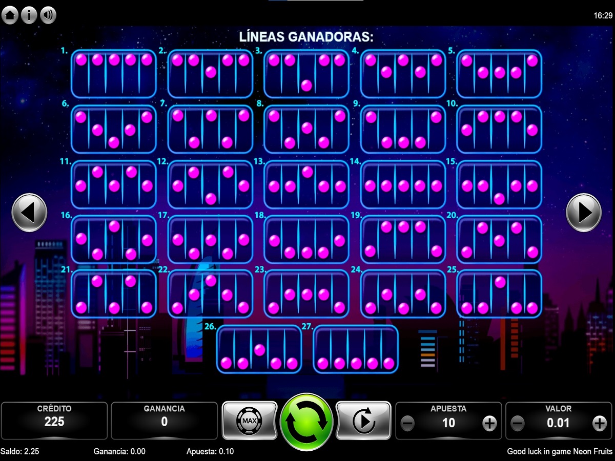 Slot Neon Fruits: Experimenta una dulce victoria con MiCasino.com