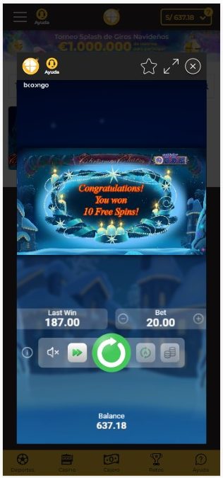 Giros gratis Christmas Charm Micasino