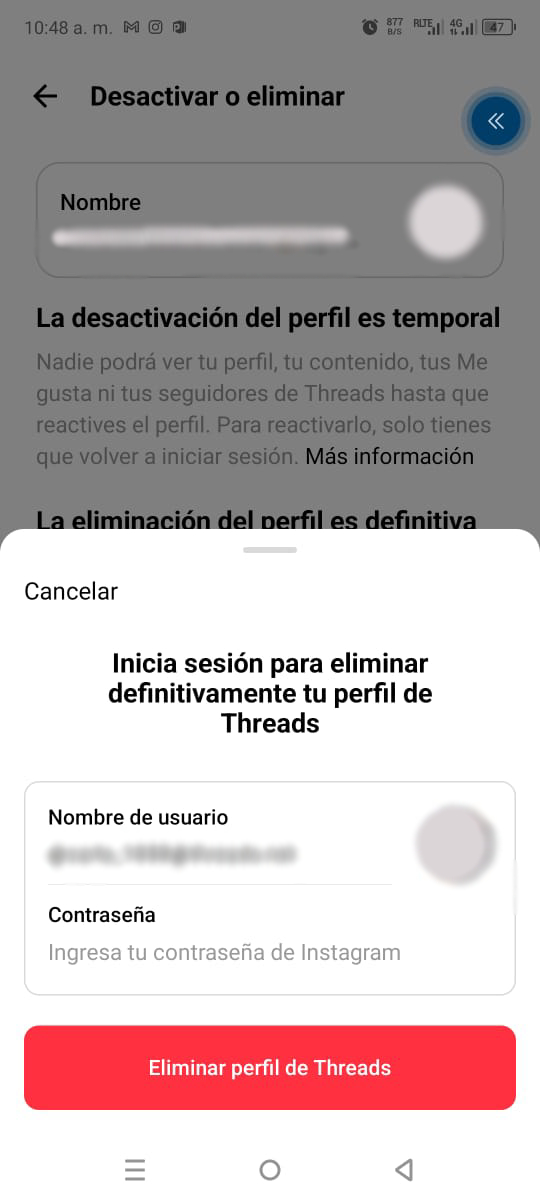 Aprende a eliminar tu perfil en Threads sin perder Instagram