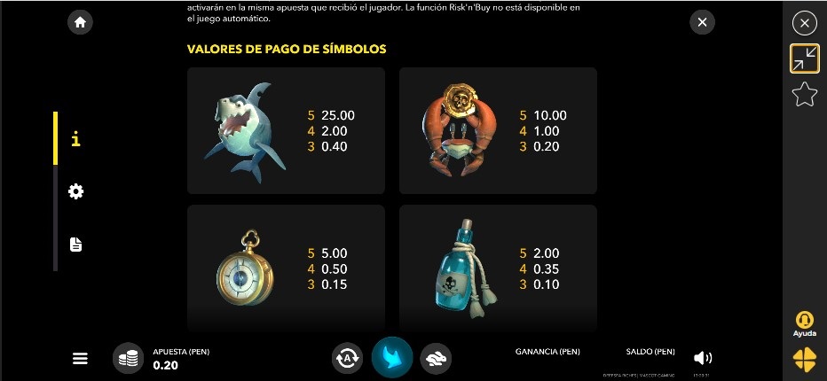 Deepsea Riches valores