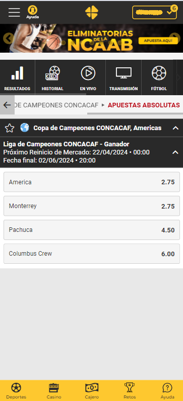 gana dinero facil con el bono semifinal concacaf casino online promociones abril