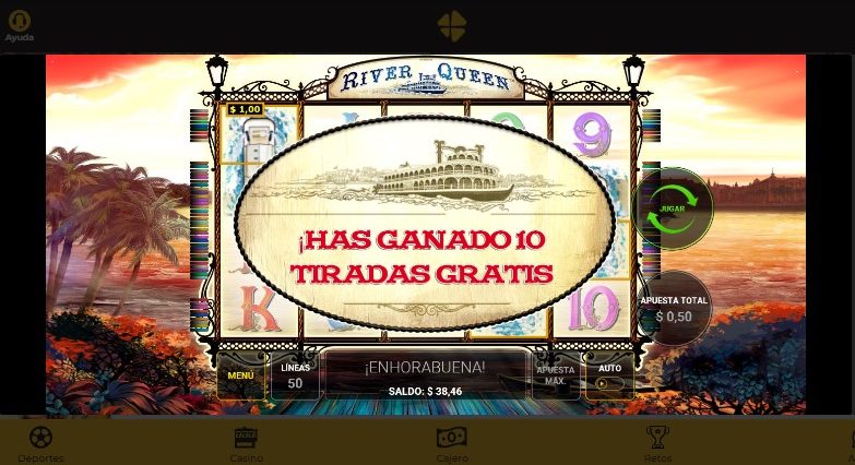Tiros gratis River Queen MiCasino.com