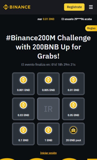 Reto Binance MiCasino.com