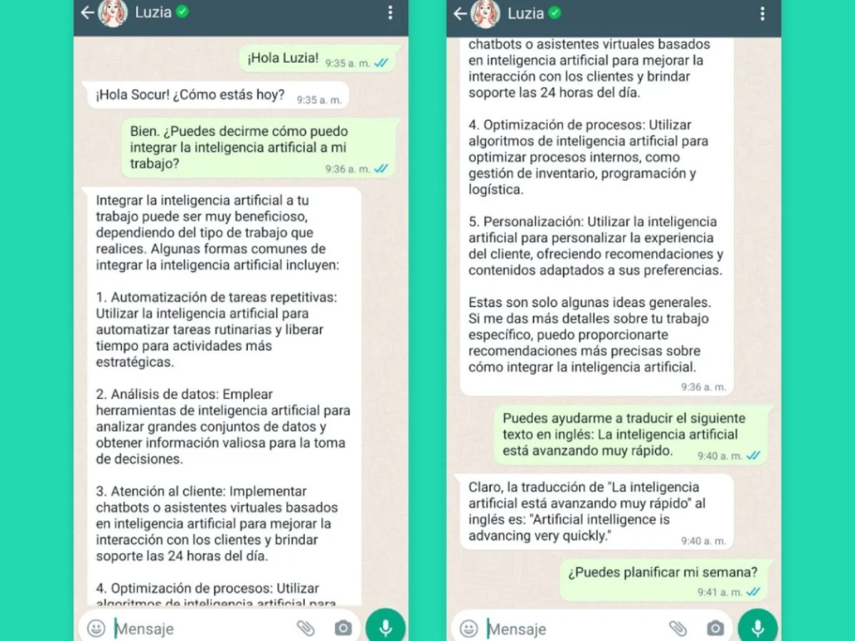 Herramientas de IA para WhatsApp gratis