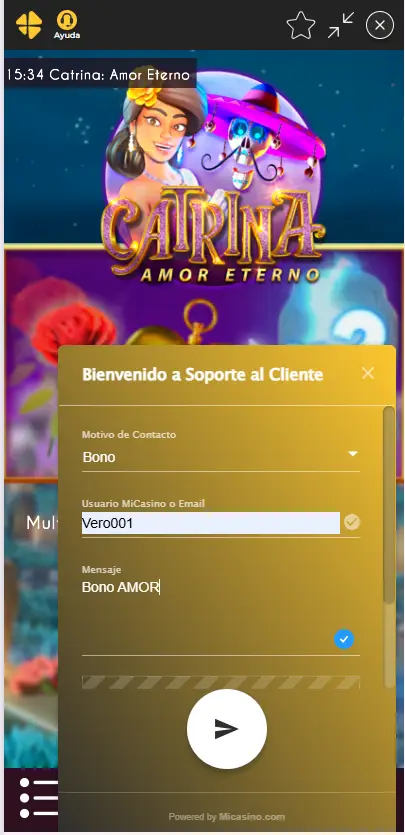 Casino con bono GRATIS ¡Deposita al AMOR! Válido por 10 días