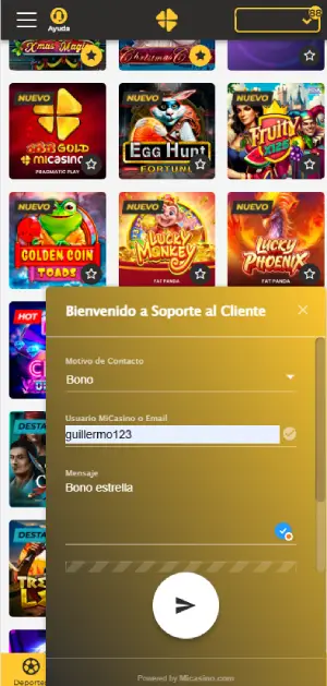 ¡Activa el Bono Estrella y brilla como nunca antes!- MiCasino.com