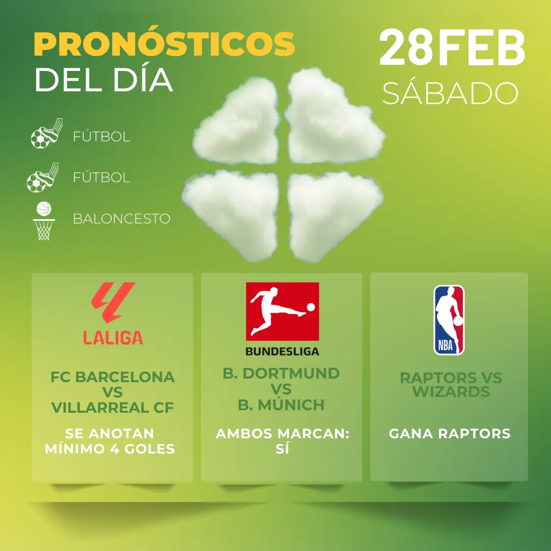 Pronósticos deportivos GRATIS para hoy sábado 28_02_2026- MiCasino