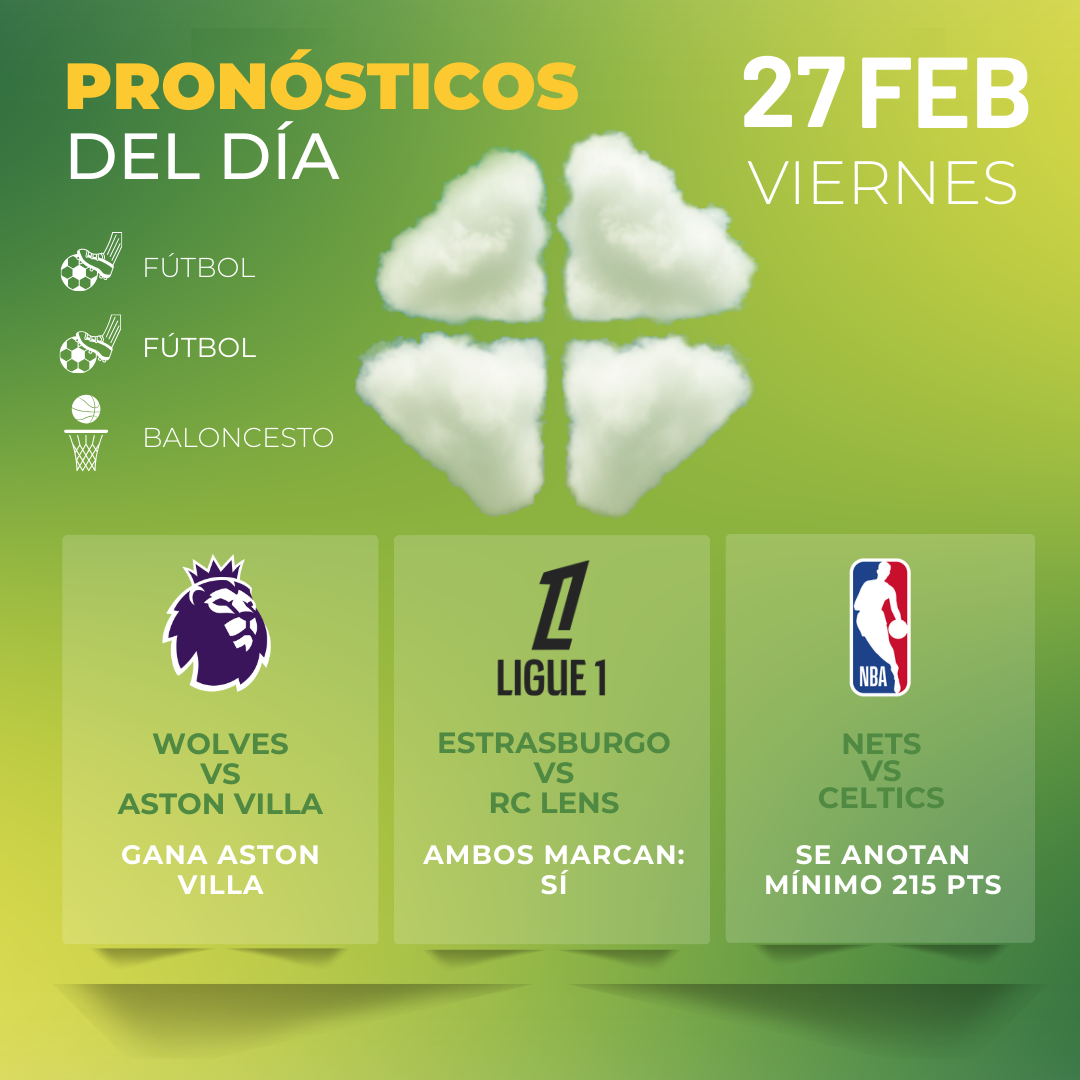 pronóstico del día MiCasino - 27f
