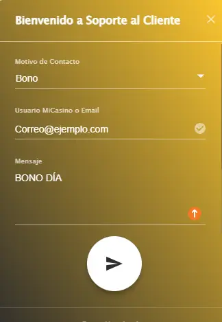 Bono día casino online MiCasino