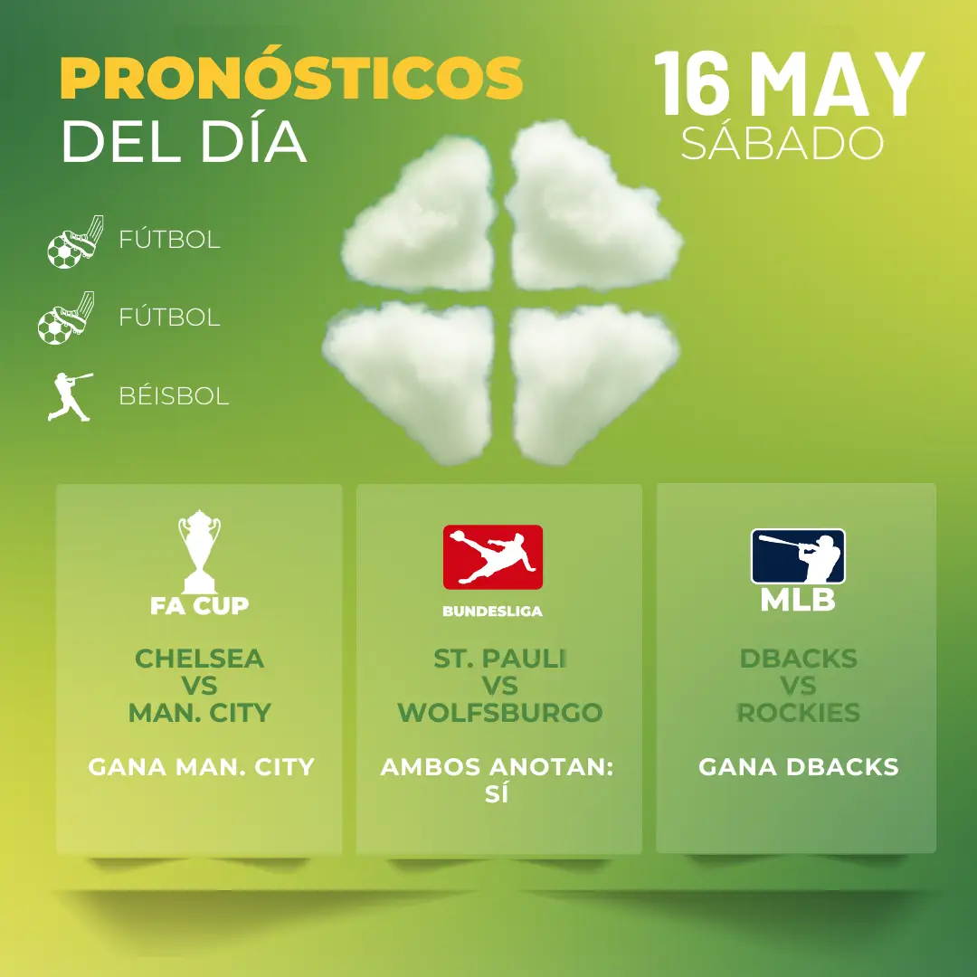 Pronósticos deportivos GRATIS para hoy sábado 16_05_2026- Interna – MiCasino