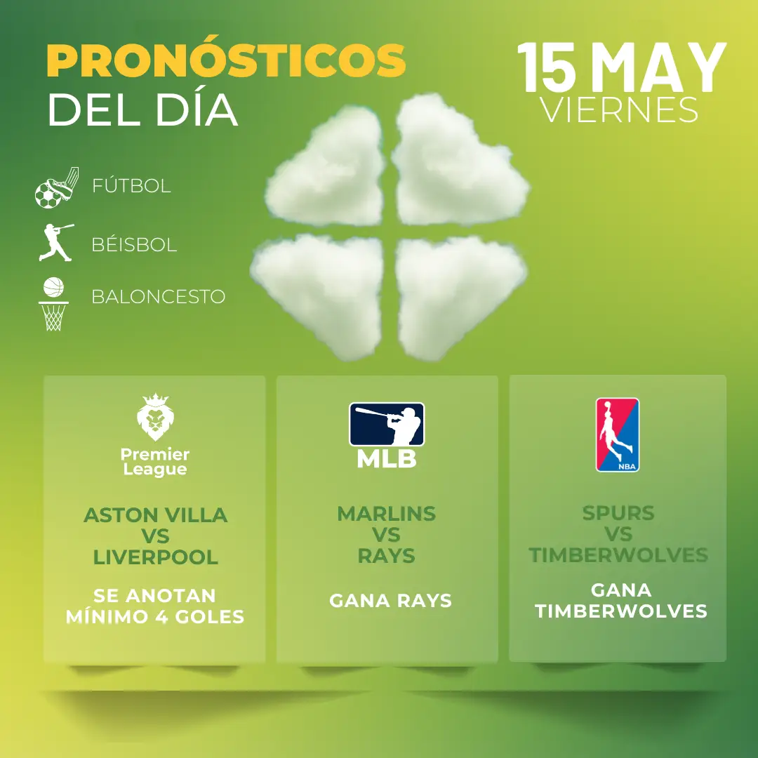 Pronósticos deportivos GRATIS para hoy viernes 15_05_2026- Interna – MiCasino