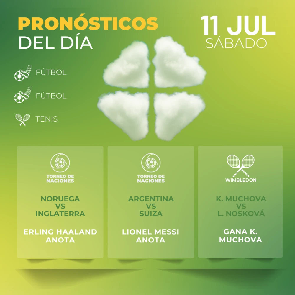 Pronósticos deportivos GRATIS para hoy sábado 11 07 2026 - INTERNA - MiCasino